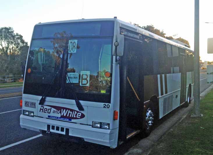 Red and White Volvo B10M Austral Metroliner 20